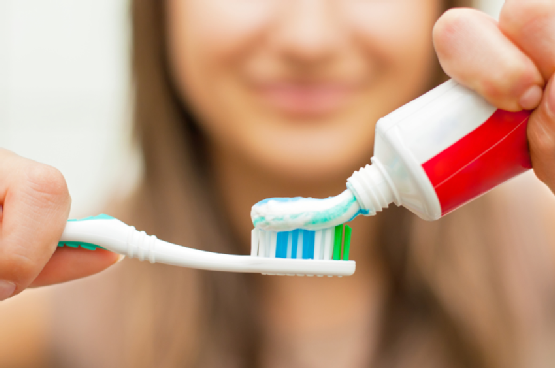 Toothbrush with toothpaste